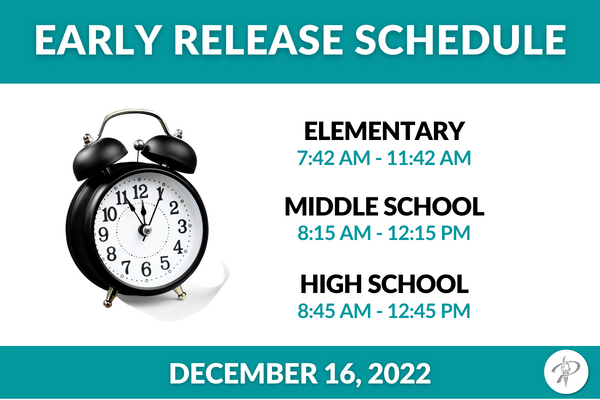  Early Release Schedule